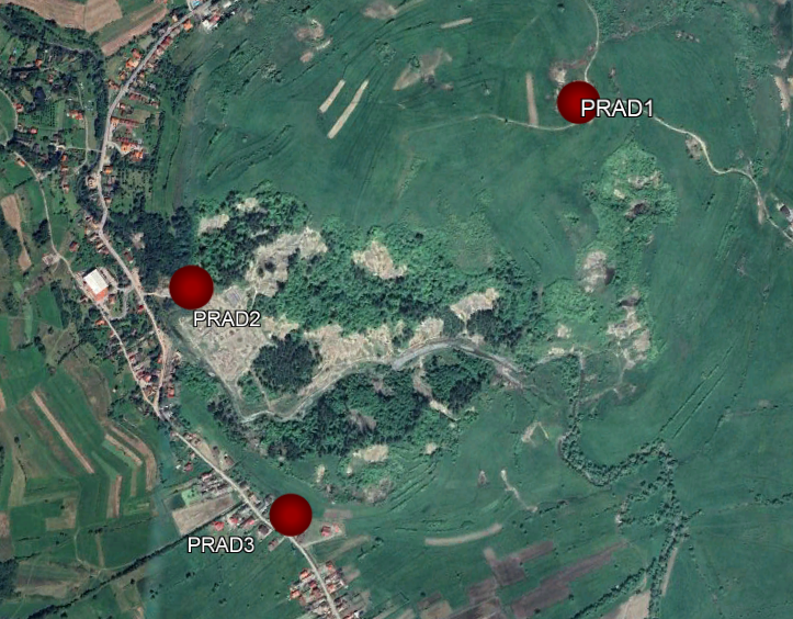 Distribuție stații seismice în zona PRAID